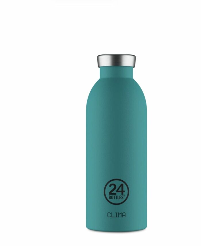 Gourde isotherme Clima Bottle 24Bottles 500 ml bleu canard mat