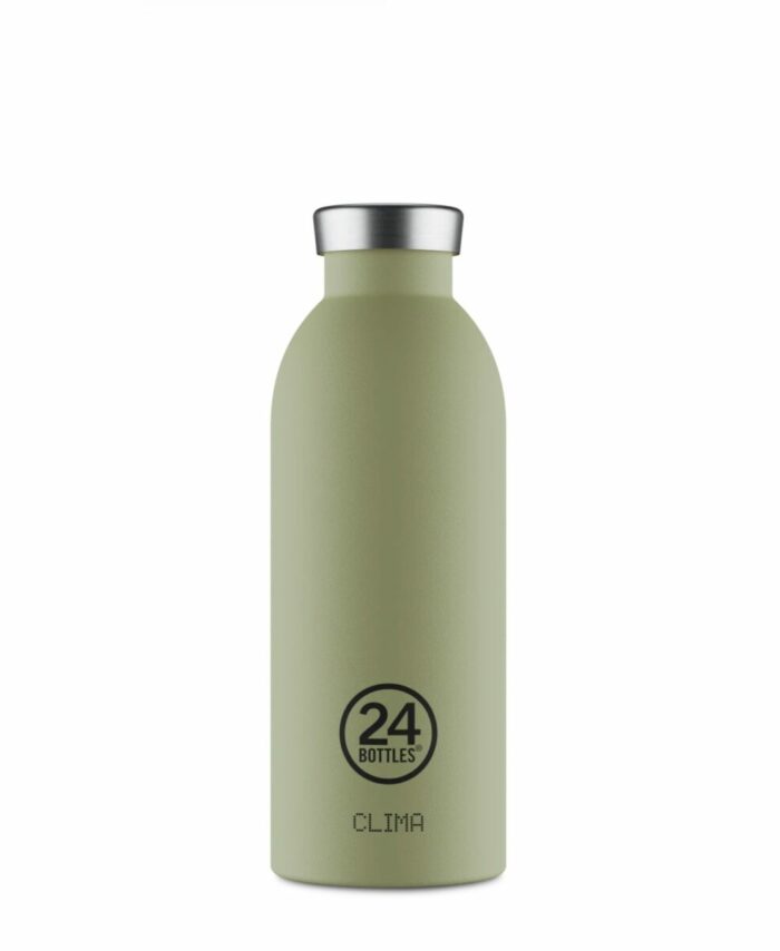 Gourde isotherme Clima Bottle 24Bottles 500 ml vert sauge apaisant mat.