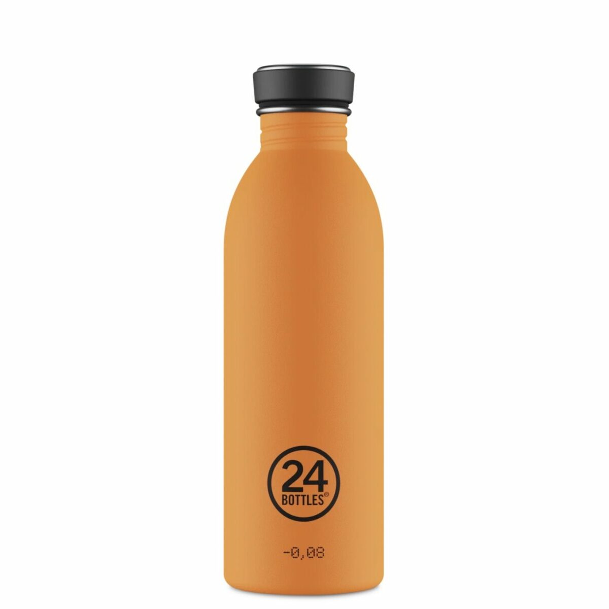 Gourde Urban Bottle 24Bottles 500 ml Total Orange en acier inoxydable ultra-légère non-isotherme.