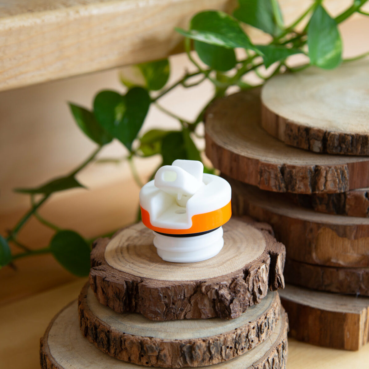 Bouchon Sport Lid 24Bottles, orange et blanc accessoire pour gourde Clima et Urban.