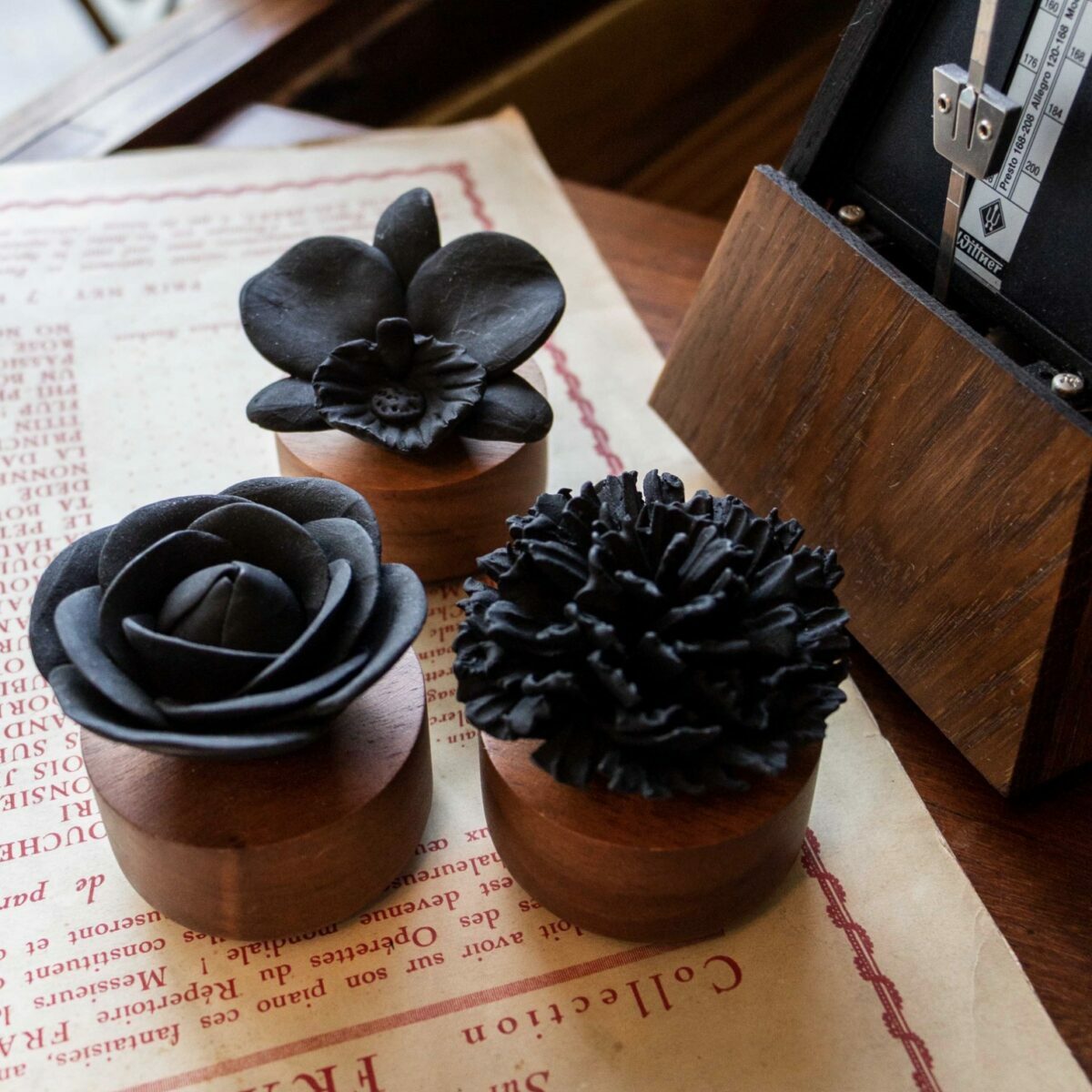 Collection Fleurs Noires Anoq - Jasmin, Œillet, Gardénia, Orchi